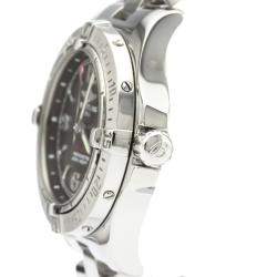 Pre Owned Breitling Black Stainless Steel Colt Oceane Quartz A77380 Women's Wristwatch 33 MM