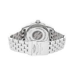 Breitling Silver Diamonds Stainless Steel Galactic A3733053/G706 Women's Wristwatch 36 MM