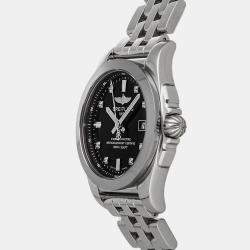 Breitling Black Stainless Steel Galactic W7234812B1A1 Quartz Women's Wristwatch 29 mm