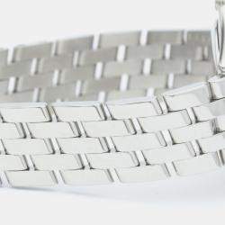 Pre Owned Breitling White 18k Yellow Gold And Stainless Steel Lady J D52065 Quartz Women's Wristwatch 30 mm