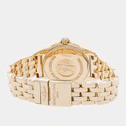 Breitling White 18k Rose Gold Galactic H7234812/A791 Quartz Women's Wristwatch 29 mm