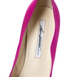 Brian Atwood Fuchsia Satin Besame Pumps Size 37