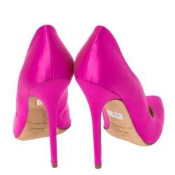 Brian Atwood Fuchsia Satin Besame Pumps Size 37