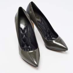 Brian Atwood Two Tone Patent and Leather Platform Pumps Size 37
