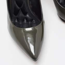 Brian Atwood Two Tone Patent and Leather Platform Pumps Size 37