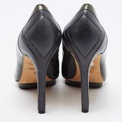 Brian Atwood Two Tone Patent and Leather Platform Pumps Size 37
