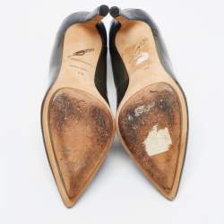 Brian Atwood Two Tone Patent and Leather Platform Pumps Size 37