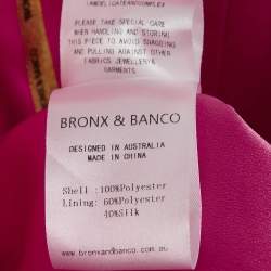 Bronx & Banco Pink Sequin Strapless Corset Maraya Mini Dress S