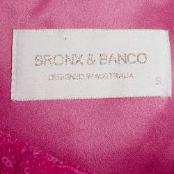 Bronx & Banco Pink Sequin Strapless Corset Maraya Mini Dress S