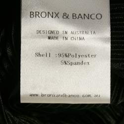 Bronx & Branco Metallic Lurex Plisse Florence Strapless Gown S