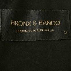 Bronx & Branco Metallic Lurex Plisse Florence Strapless Gown S