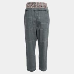 Brunello Cucinelli Medium Grey Sequin Detailed Pants S