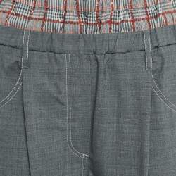 Brunello Cucinelli Medium Grey Sequin Detailed Pants S
