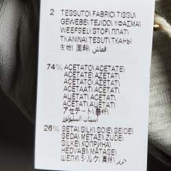 Pre Owned Brunello Cucinelli Grey Jersey Wide Leg Drawstring Pants XS