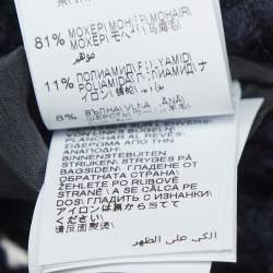 Pre Owned Brunello Cucinelli Navy Blue Sequined Knit Cardigan L