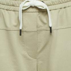 Brunello Cucinelli  Beige Cotton Drawstring-Waist Joggers L