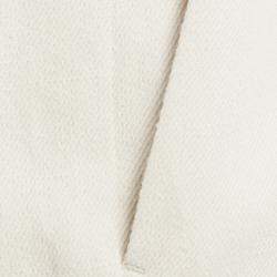 Pre Owned Brunello Cucinelli Off White Cotton Wide Leg Pants Size 42