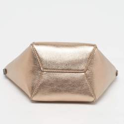 مملوكة مسبقًا Brunello Cucinelli BC Duo Mini Metallic Leather Tote