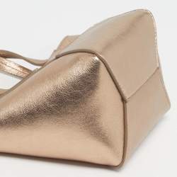 مملوكة مسبقًا Brunello Cucinelli BC Duo Mini Metallic Leather Tote