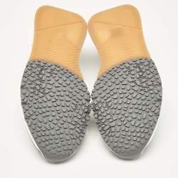 Brunello Cucinelli Grey Knit Fabric Low Top Sneakers Size 42