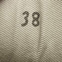 Pre Owned Brunello Cucinelli Grey Suede Monili Lace Up Sneakers Size 38