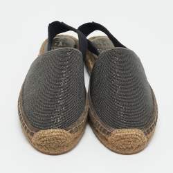 مملوكة مسبقًا حذاء إسبادريل برونيلو كوتشينيللي معدني سويدي رمادي مفتوح من الخلف مقاس 36