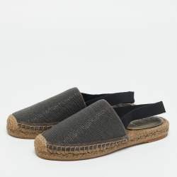 مملوكة مسبقًا حذاء إسبادريل برونيلو كوتشينيللي معدني سويدي رمادي مفتوح من الخلف مقاس 36