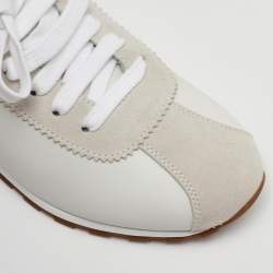 Pre Owned Brunello Cucinelli Size 36.5 Off White Low Top Sneakers