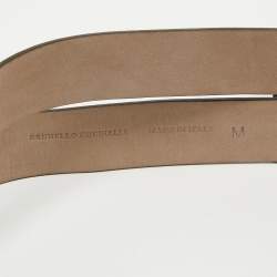 Brunello Cucinelli Dark Brown Leather Double Wrap Waist Belt M