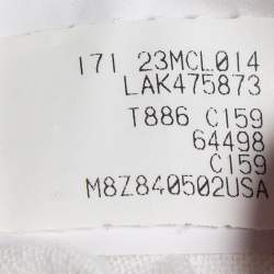 Pre Owned Brunello Cucinelli White Cotton Knit V-Neck Sweatshirt S