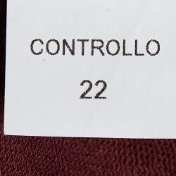 Pre Owned Brunello Cucinelli Burgundy Detailed Pocket Zip-Up Jacket S