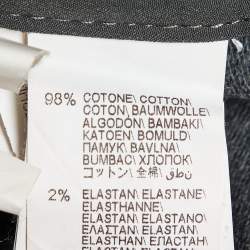 Pre Owned Brunello Cucinelli Grey Cotton Knit Trackpants XS