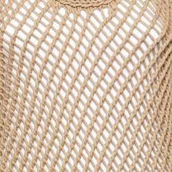 Brunello Cucinelli Brown Cotton Macrame Tank Top M