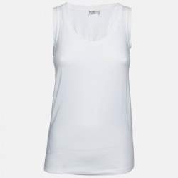 Brunello Cucinelli Brown Cotton Macrame Tank Top M