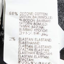 Pre Owned Brunello Cucinelli Grey Cotton Knit Zip-Up Hoodie S