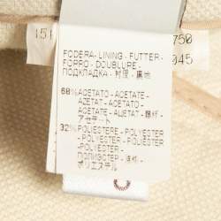 Pre Owned Brunello Cucinelli Beige Cotton Side Detail Shorts M