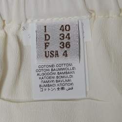 Pre Owned Brunello Cucinelli White Cotton Side Embellished Shorts S