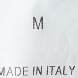 Pre Owned Brunello Cucinelli Grey Cashmere Knit Sequin V-Neck Sweater M