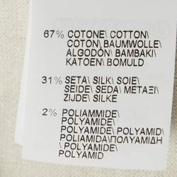 Pre Owned Brunello Cucinelli Beige Jersey Embellished Pocket Sweatpants L