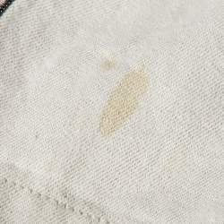 Pre Owned Brunello Cucinelli Off White Monili Side Stripe Cotton Culottes S