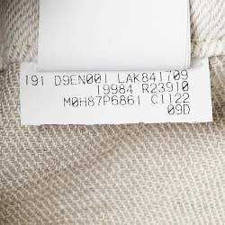 Pre Owned Brunello Cucinelli Off White Monili Side Stripe Cotton Culottes S