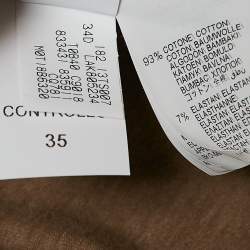 Brunello Cucinelli Grey/Beige Monili Detail Cotton Long Sleeve T-Shirt XL