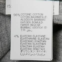 Brunello Cucinelli Grey Cotton Knit Monili Bead Detail Joggers S