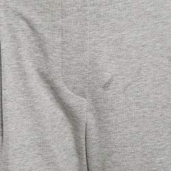 Brunello Cucinelli Grey Cotton Knit Monili Bead Detail Joggers S