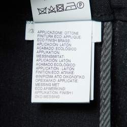 Pre Owned Brunello Cucinelli Black Wool Monili Detail Waist Trousers XL