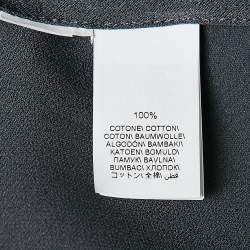Brunello Cucinelli Grey Satin and Cotton Knit Jacket and Jogger Pants Set M