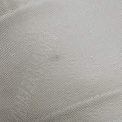 Pre Owned Brunello Cucinelli Off White Fil-coupe Jersey Monili Detail V-Neck Top L