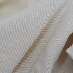 Pre Owned Brunello Cucinelli Off White Fil-coupe Jersey Monili Detail V-Neck Top L