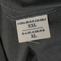 Brunello Cucinelli Grey Cotton Blend Single Breasted Blazer XXL