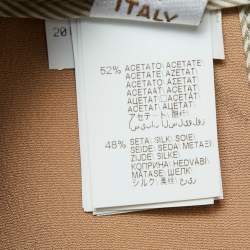 Brunello Cucinelli Light Brown Crepe Belted Trousers M
